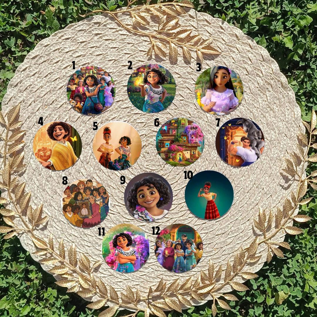 Encanto, Disney Pack, Mirabel , Bruno, Félix , Luisa , Julieta | PINS, KEYCHAIN, MAGNET