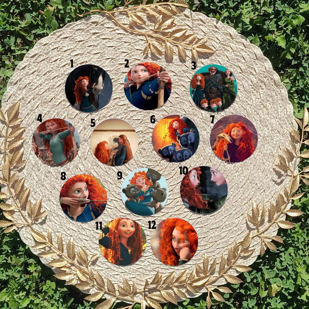 Brave, Disney Pack, Bravedisney, Merida, Disneyprincess, Meridabrave | PINS, KEYCHAIN, MAGNET