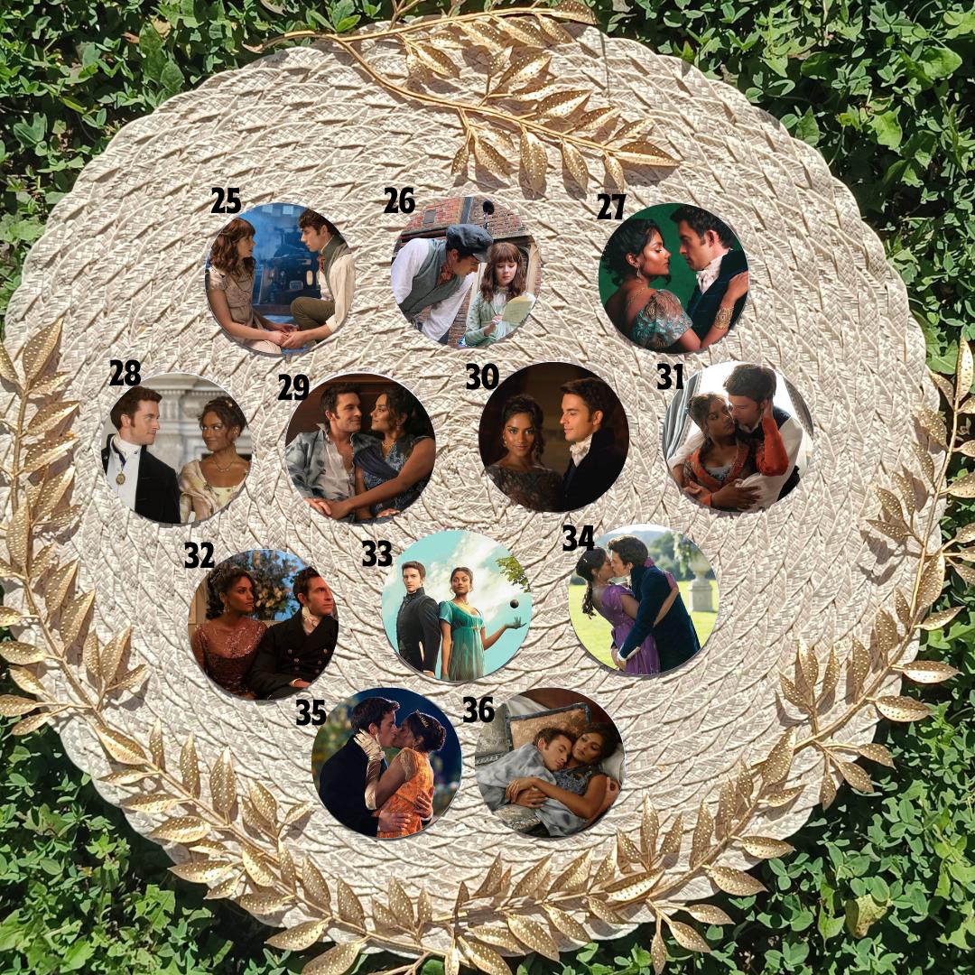 Bridgerton, Anthony, Eloise , Simon Basset, Colin, Kate Sheffield, Daphne | PINS, KEYCHAIN, MAGNET