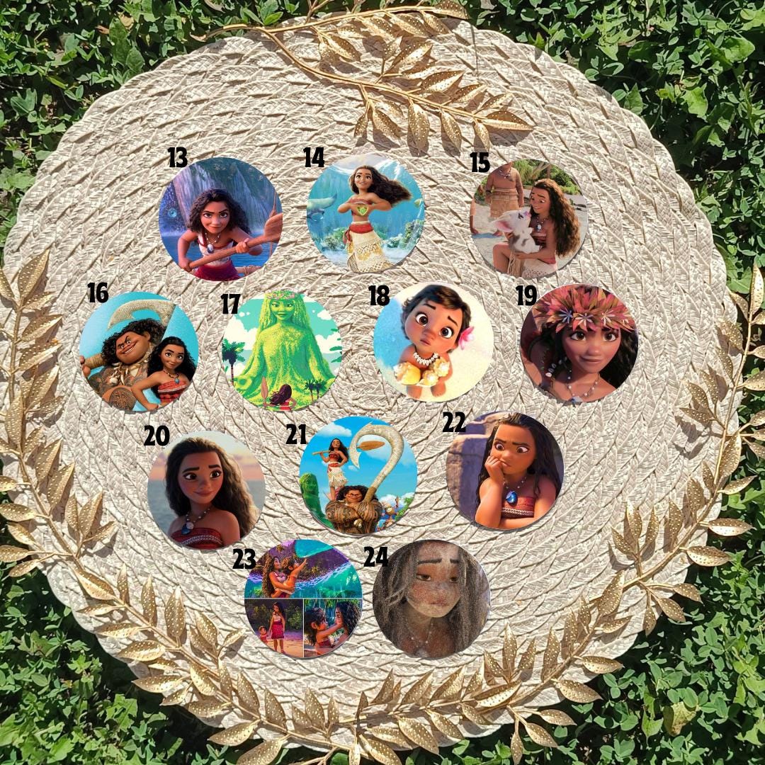 Przypinka Vaiana – inspirowana filmem Disney, estetyczna przypinka, Moana, Maui