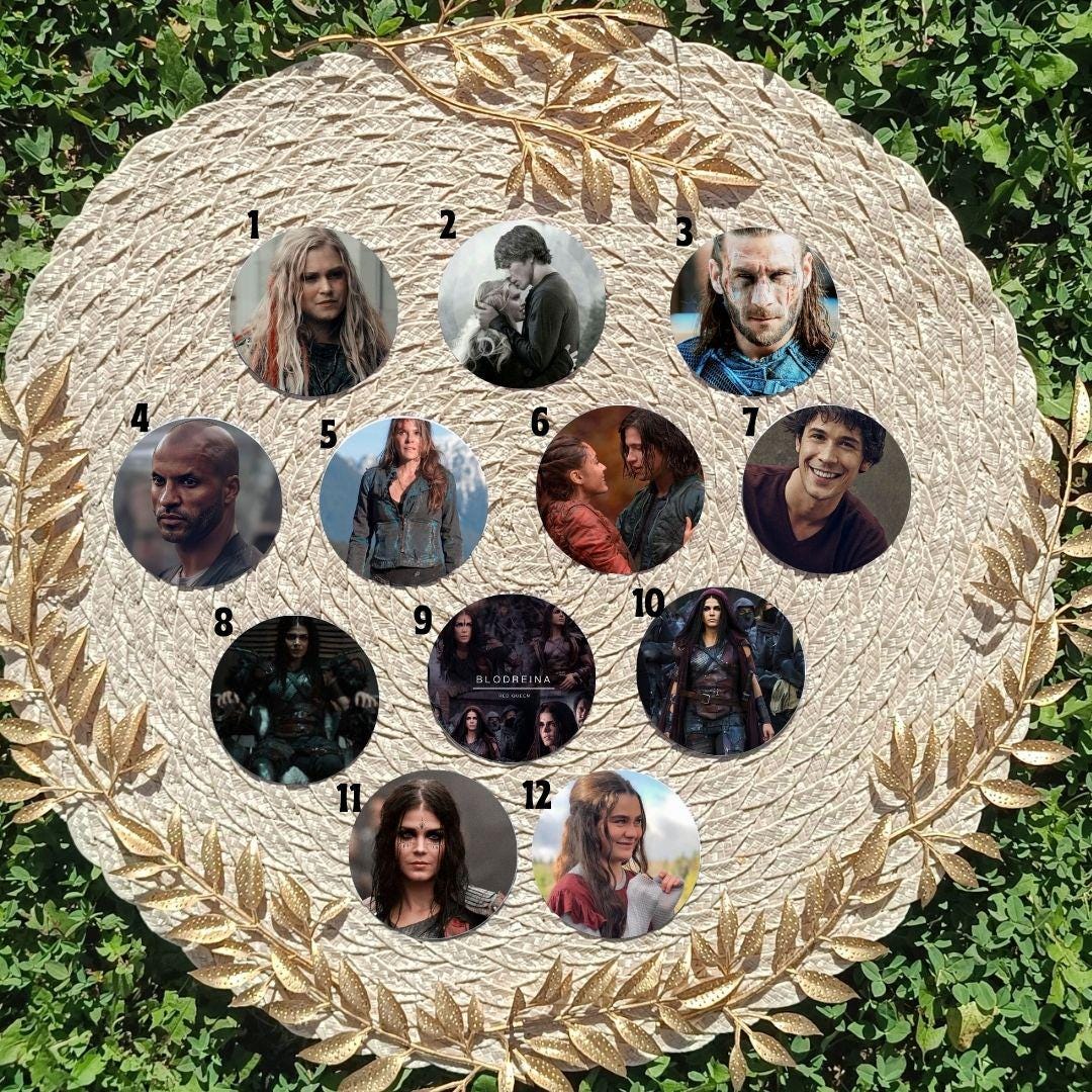Breloczek The 100 – inspirowany serialem, estetyczny breloczek, Clarke Griffin, Bellamy Blake, Lexa