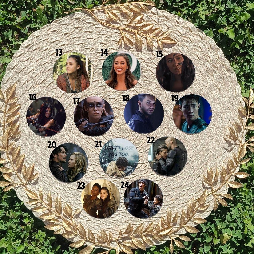 Breloczek The 100 – inspirowany serialem, estetyczny breloczek, Clarke Griffin, Bellamy Blake, Lexa