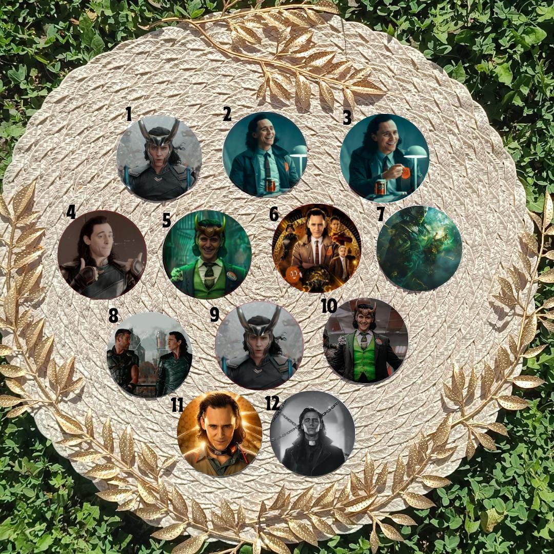Magnes na lodówkę Loki – inspirowany serialem Marvel, estetyczny magnes, Asgard, prezent dla fana