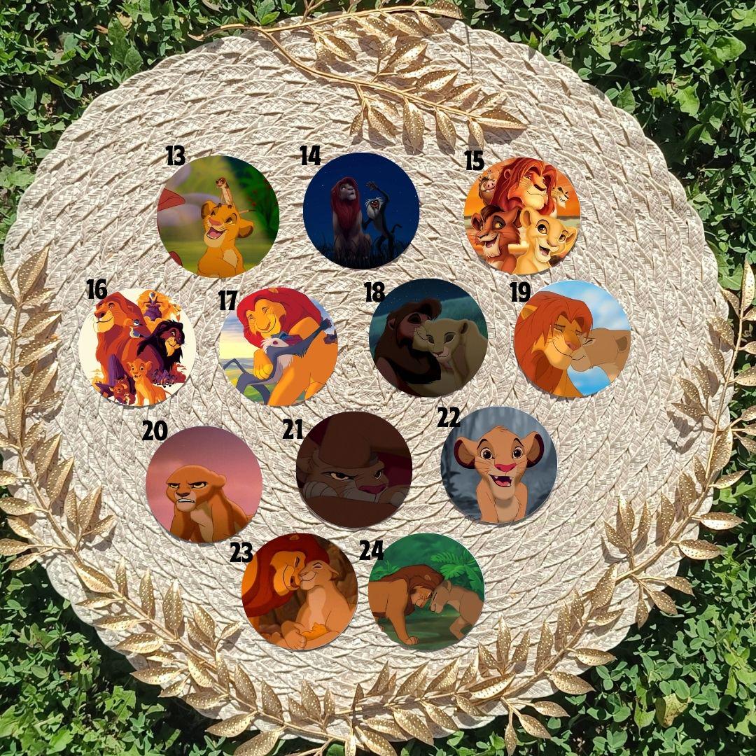 Przypinka Król Lew – inspirowana filmem Disney, estetyczna przypinka, Simba, Nala