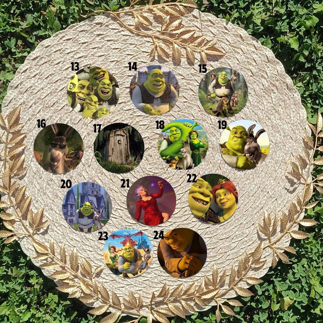 Shrek fridge magnet - inspired by DreamWorks, fun magnet, Shrek, Fiona, Donkey