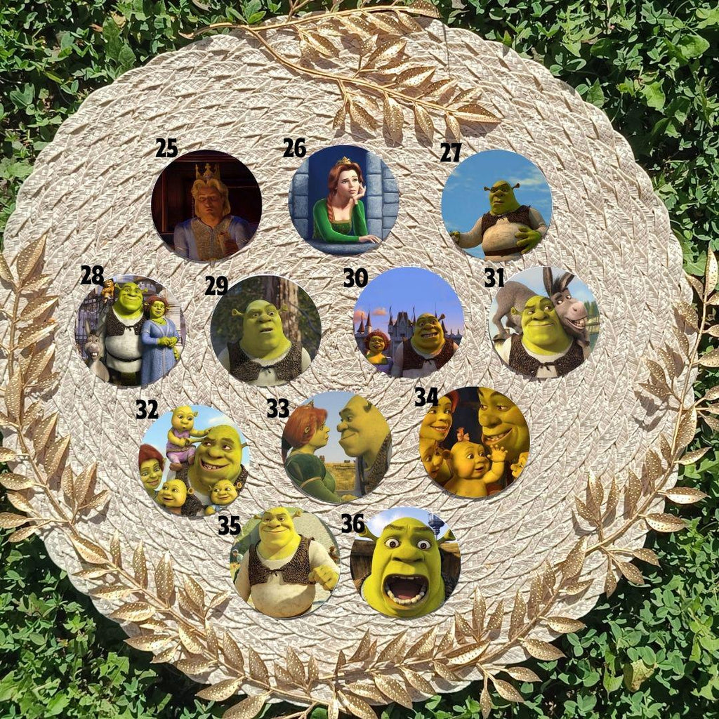Shrek, Fiona, Donkey, Disney Pack | PINS, KEYCHAIN, MAGNET