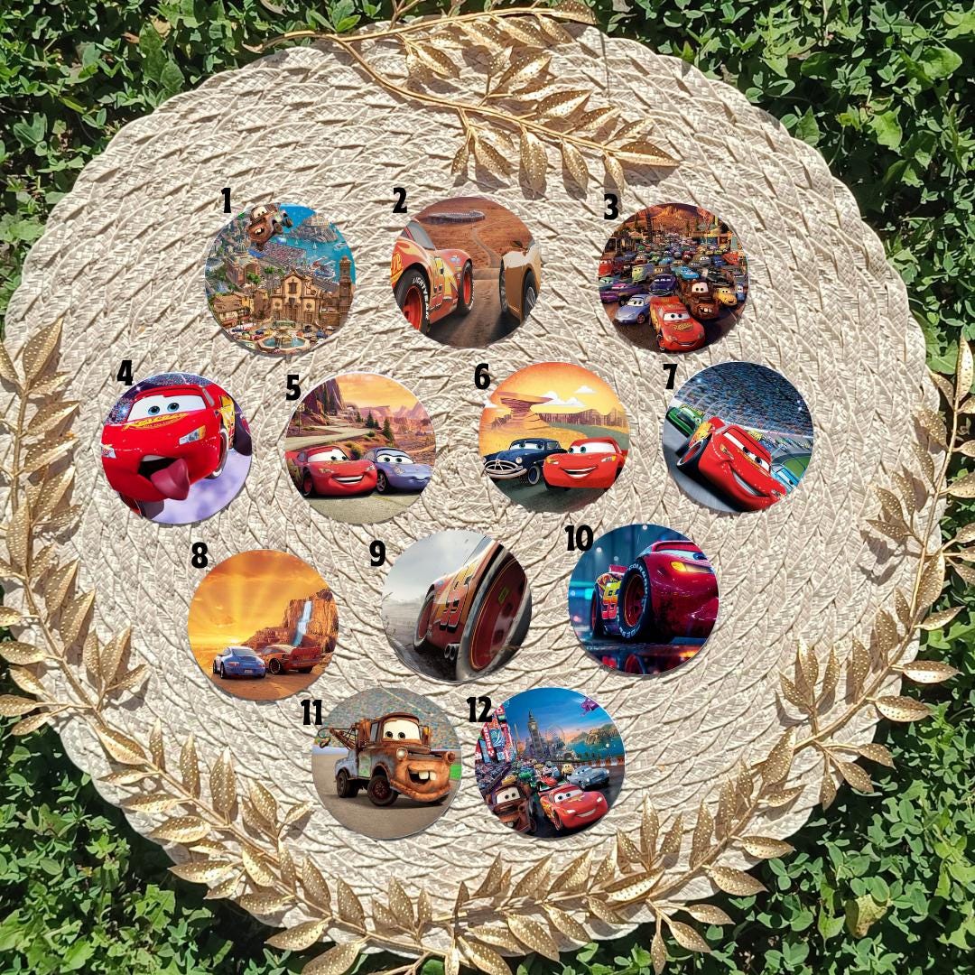 Cars, Lightning McQueen, Disney Pack | PINS, KEYCHAIN, MAGNET
