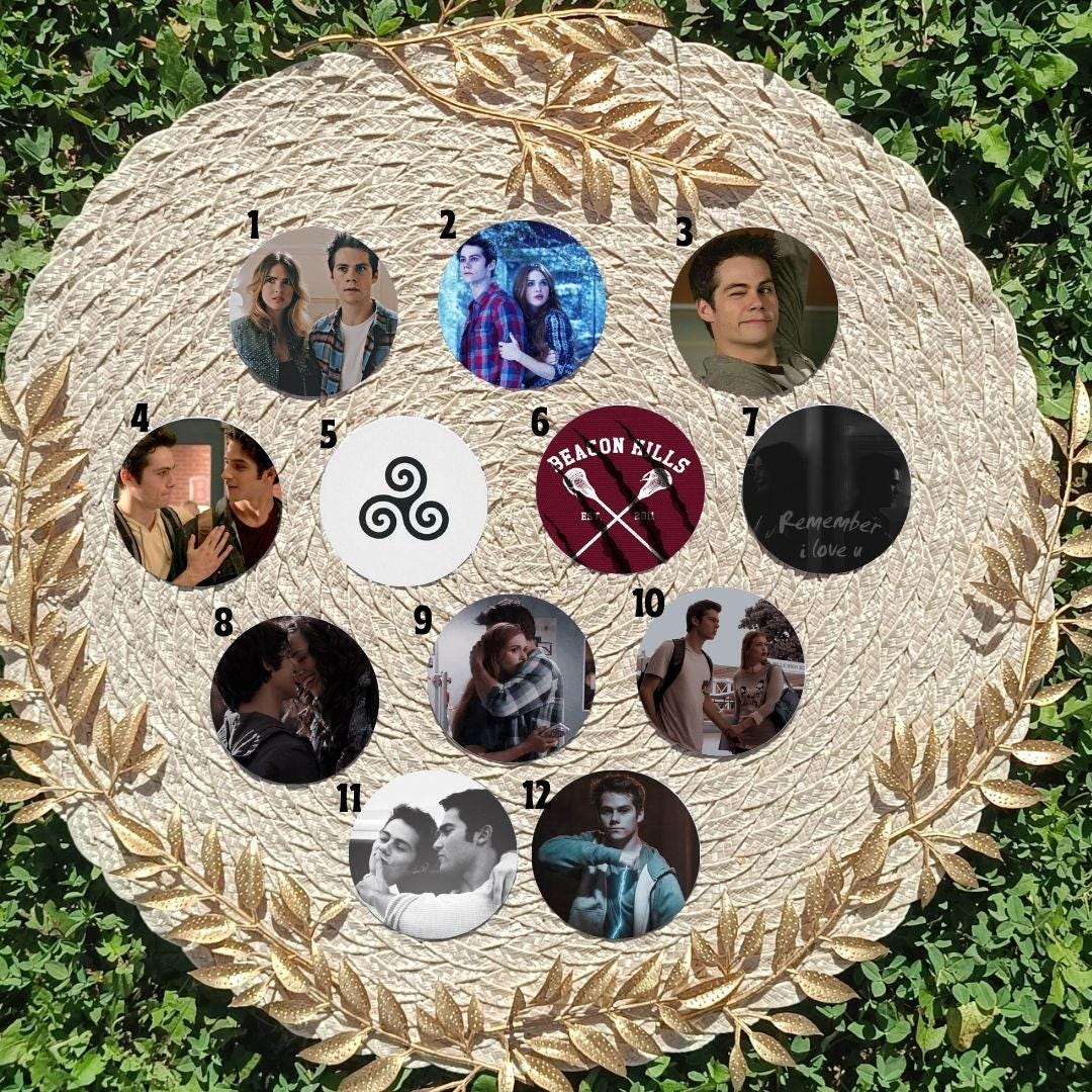 Teen Wolf, Scott, Stiles, Lydia, Alison, Stiles Stilinski, Lydia Martin, Allison Argent, Derek Hale | PINS, KEYCHAIN, MAGNET
