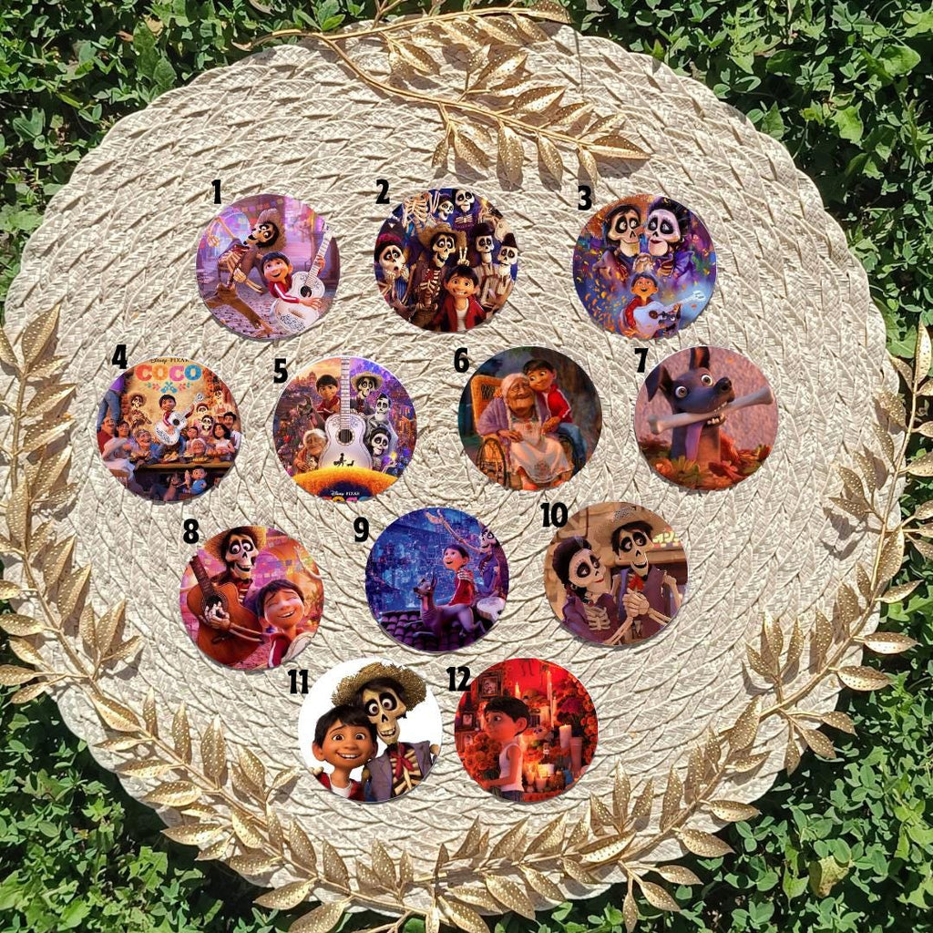 Coco, Disney Pack , Miguel, Hector, Ernesto de la Cruz, Abuelita, Imelda | PINS, KEYCHAIN, MAGNET