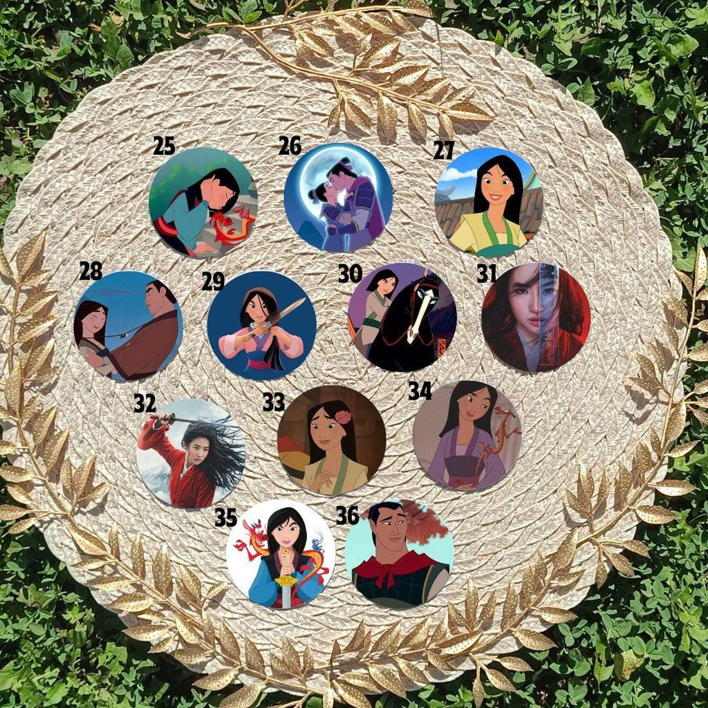 Mulan, Mushu, Li Shang, Disney Pack | PINS, KEYCHAIN, MAGNET