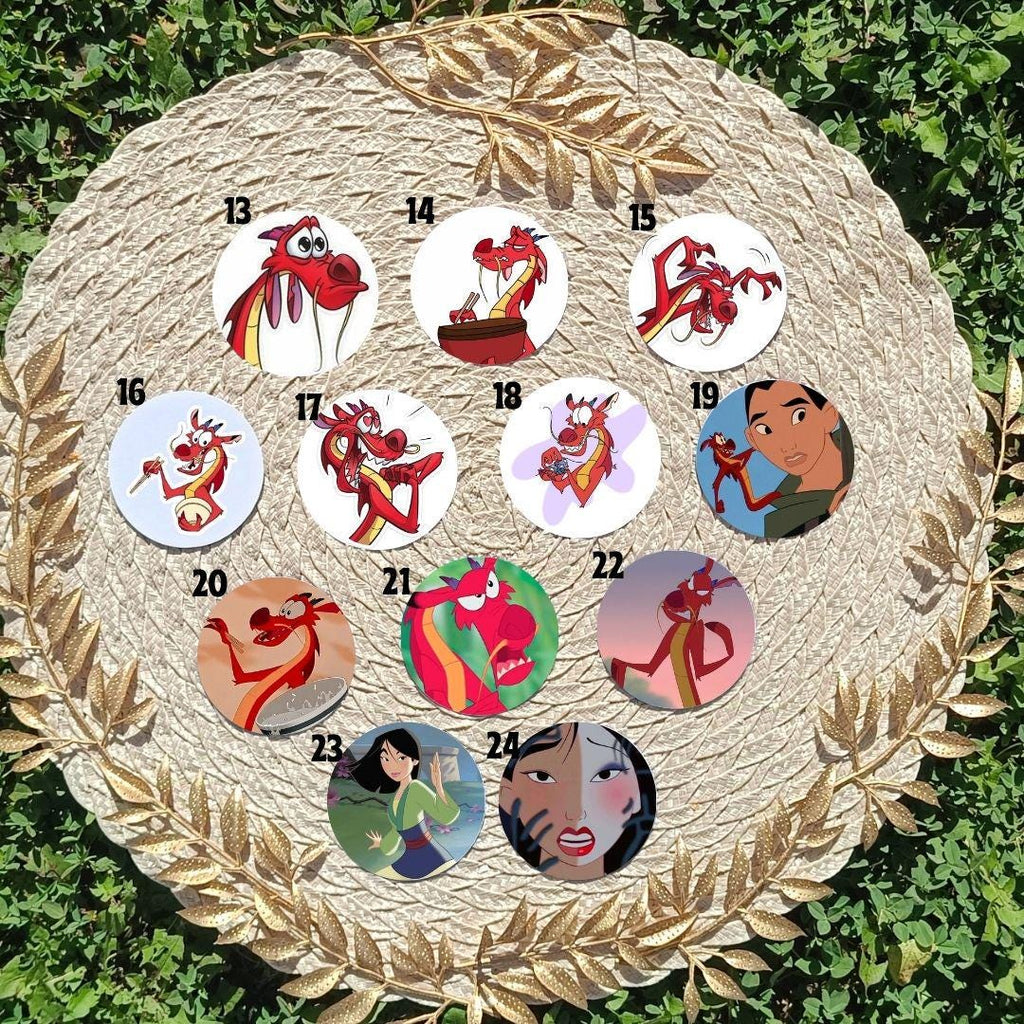 Mulan, Mushu, Li Shang, Disney Pack | PINS, KEYCHAIN, MAGNET