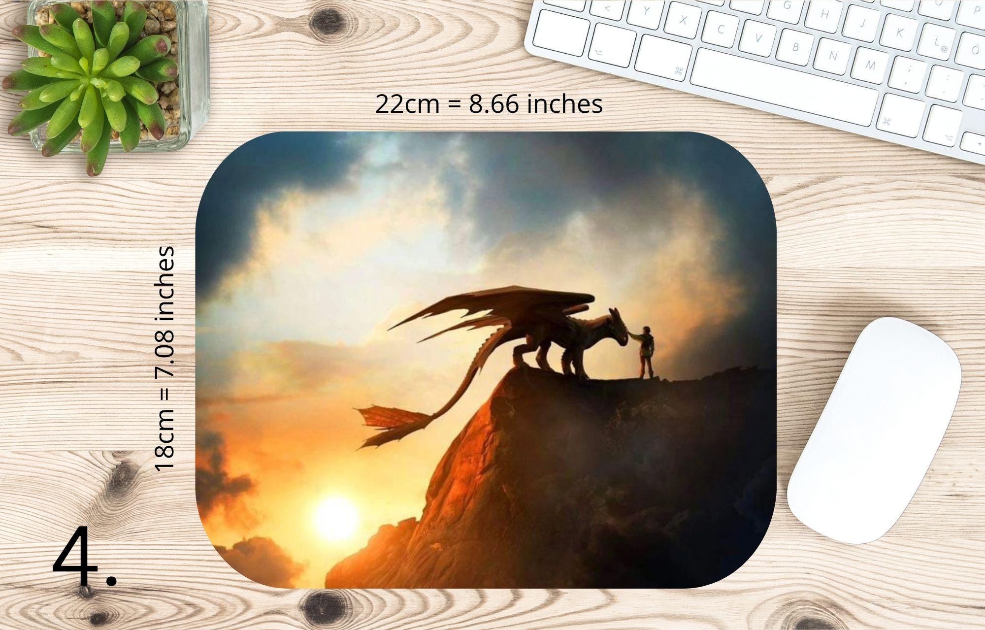 How to Train Your Dragon, Toothless, Hiccup, Astrid, Fishlegs, Ruffnus, Tuffnut, Snotlout, Stoick, Stormfly |  MAUSEPAD, Gaming Mouse Pad