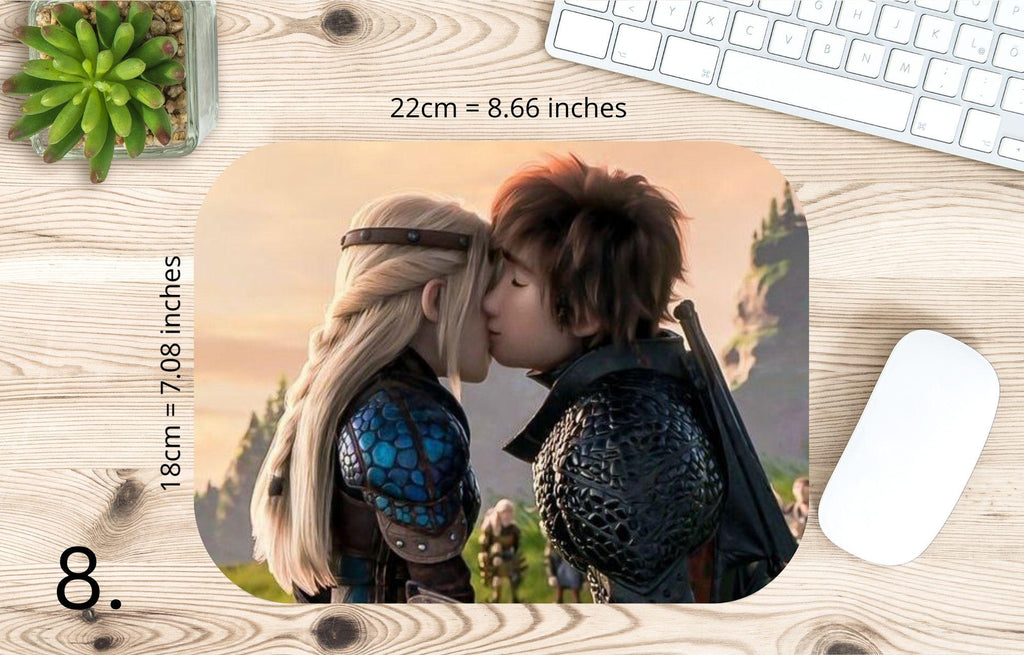 How to Train Your Dragon, Toothless, Hiccup, Astrid, Fishlegs, Ruffnus, Tuffnut, Snotlout, Stoick, Stormfly |  MAUSEPAD, Gaming Mouse Pad