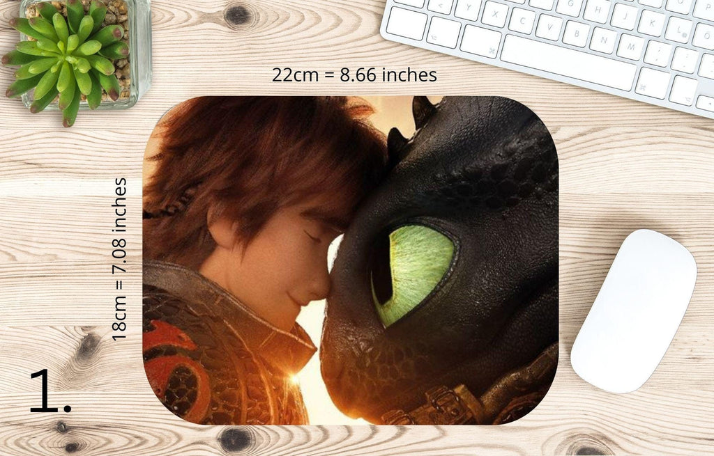 How to Train Your Dragon, Toothless, Hiccup, Astrid, Fishlegs, Ruffnus, Tuffnut, Snotlout, Stoick, Stormfly |  MAUSEPAD, Gaming Mouse Pad