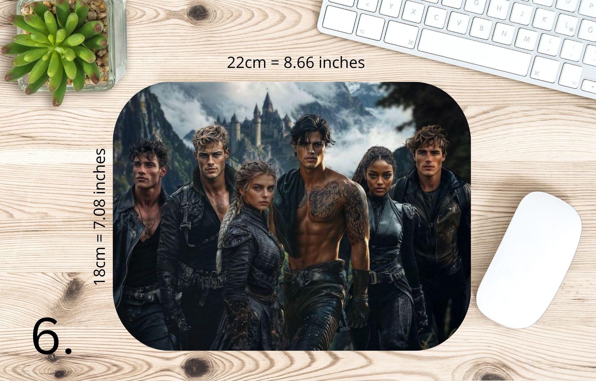 Onyksowa Burza, Czwarte Skrzydło, Żelazny Płomień, Xaden Riorson, Fioletowy Sorrengail, Tairn, Sgaeyl, Andarna, Basgiath War College | MAUSEPAD