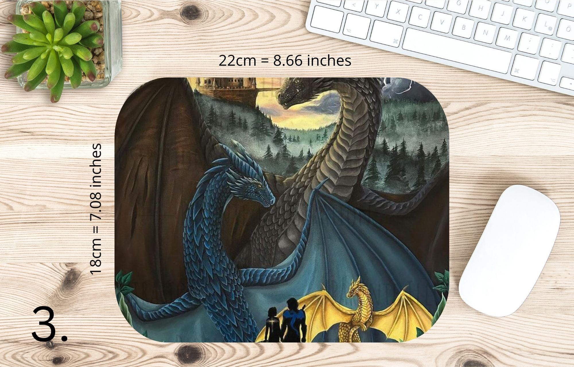 Onyx Storm, Fourth Wing, Iron Flame, Xaden Riorson, Violet Sorrengail, Tairn, Sgaeyl, Andarna, Basgiath War College |  MAUSEPAD