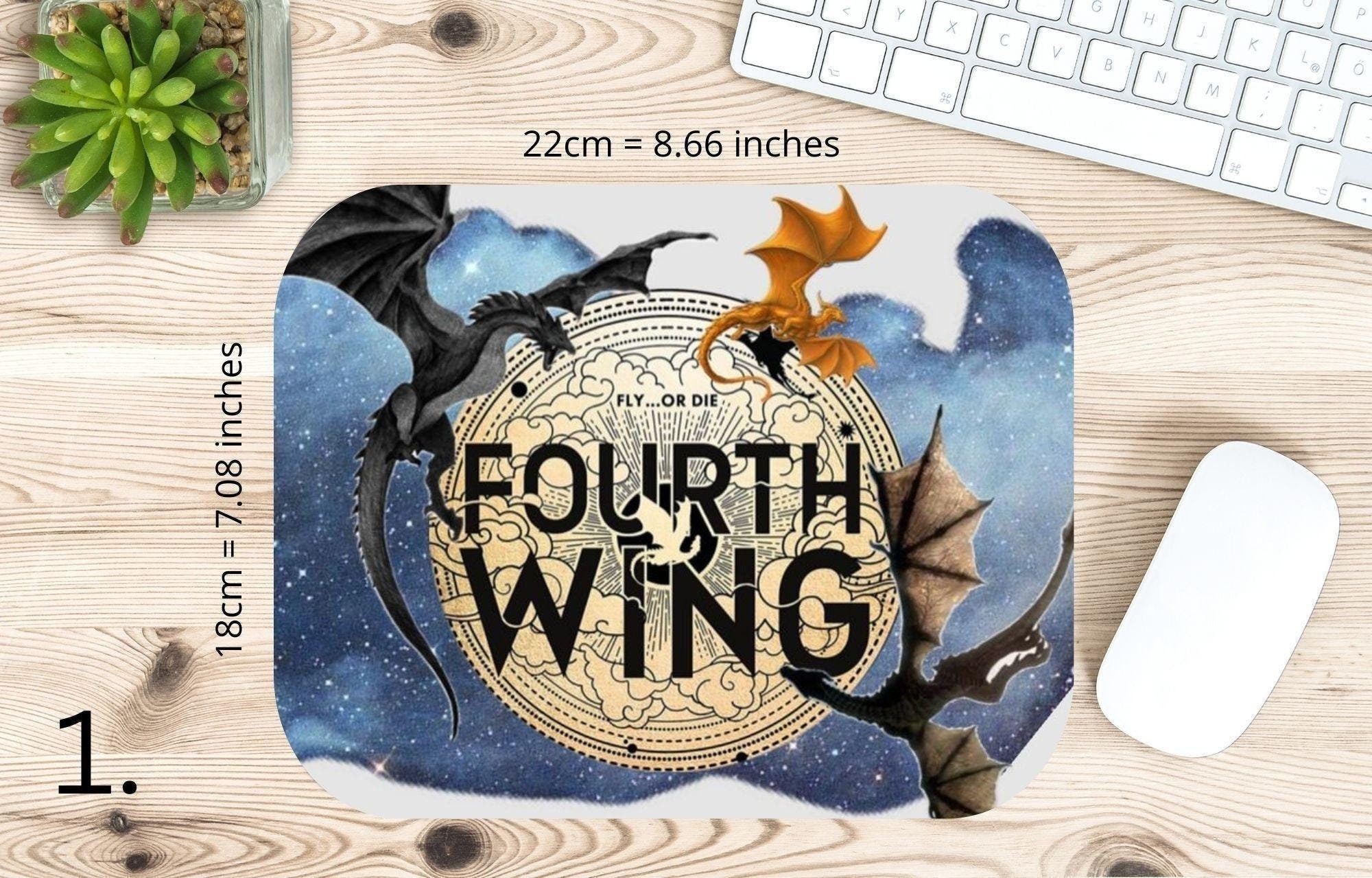 Onyx Storm, Fourth Wing, Iron Flame, Xaden Riorson, Violet Sorrengail, Tairn, Sgaeyl, Andarna, Basgiath War College |  MAUSEPAD