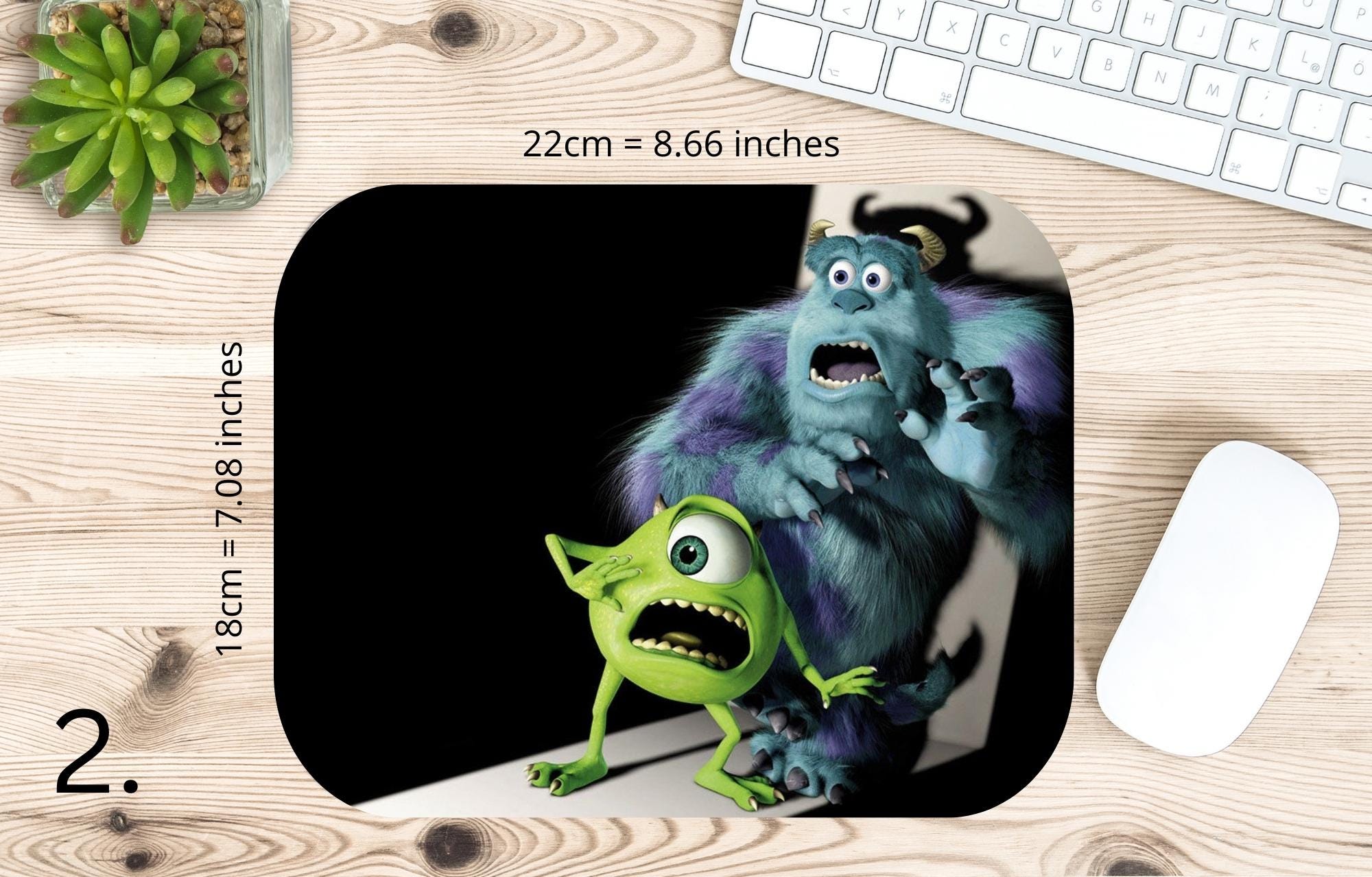 Monsters, Inc. Disney Pack, Mike, Sulivan |  MAUSEPAD, Gaming Mouse Pad