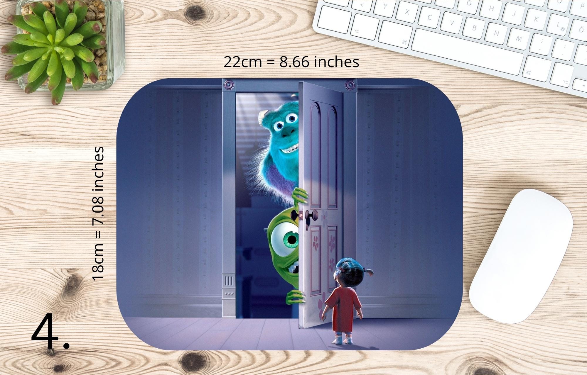 Monsters, Inc. Disney Pack, Mike, Sulivan |  MAUSEPAD, Gaming Mouse Pad