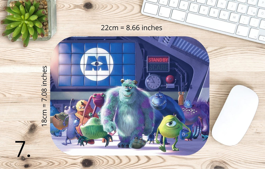 Monsters, Inc. Disney Pack, Mike, Sulivan |  MAUSEPAD, Gaming Mouse Pad