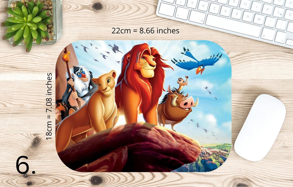 Lion King, Disney Pack, Simba, Nala, Kovu, Timon, Pumpa, Kiara |  MAUSEPAD, Gaming Mouse Pad