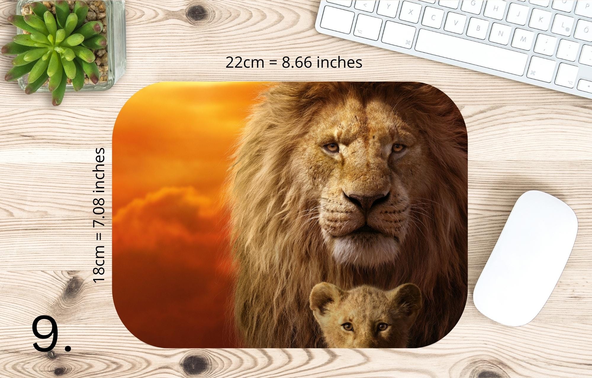 Lion King, Disney Pack, Simba, Nala, Kovu, Timon, Pumpa, Kiara |  MAUSEPAD, Gaming Mouse Pad