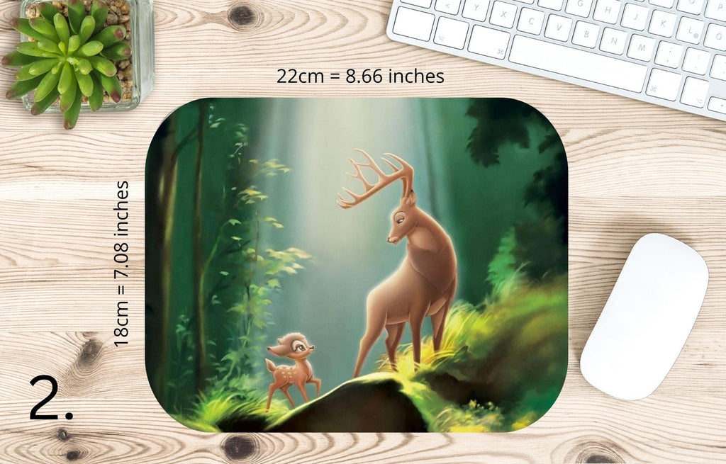 Bambi, Cartoon Bambi, Disney |  MAUSEPAD, Gaming Mouse Pad