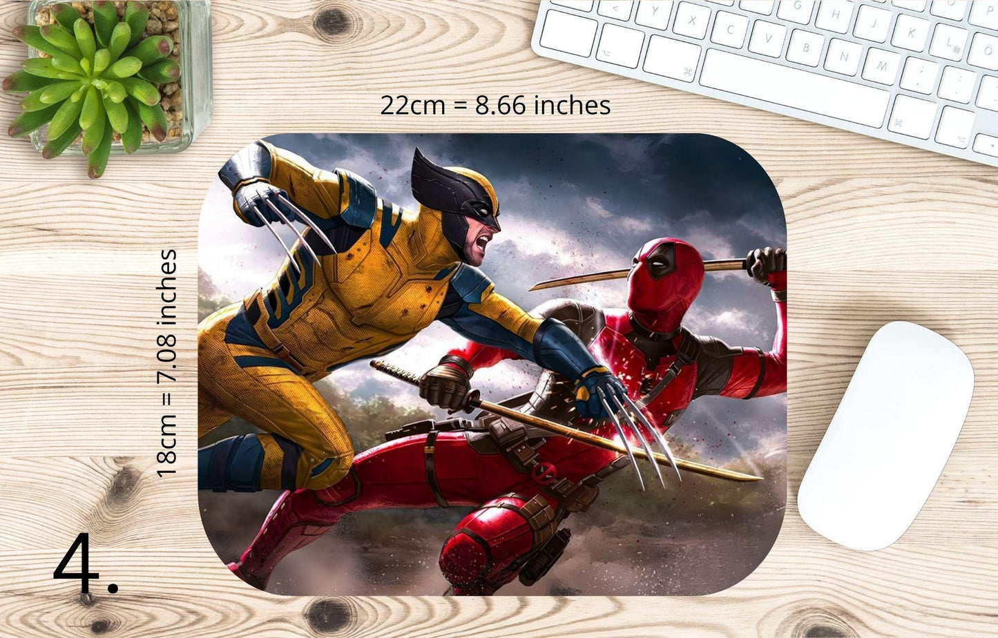 Podkładka pod mysz Deadpool i Wolverine / Deadpool & Wolverine – Marvel