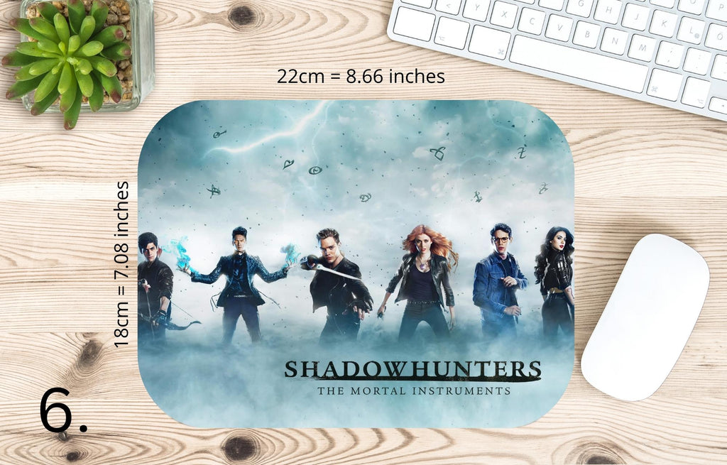 Shadowhunters, Clary Fray, Jace Wayland, Alec Lightwood, Simon Lewis, Magnus Bane, Isabelle Lightwood |  MAUSEPAD, Gaming Mouse Pad