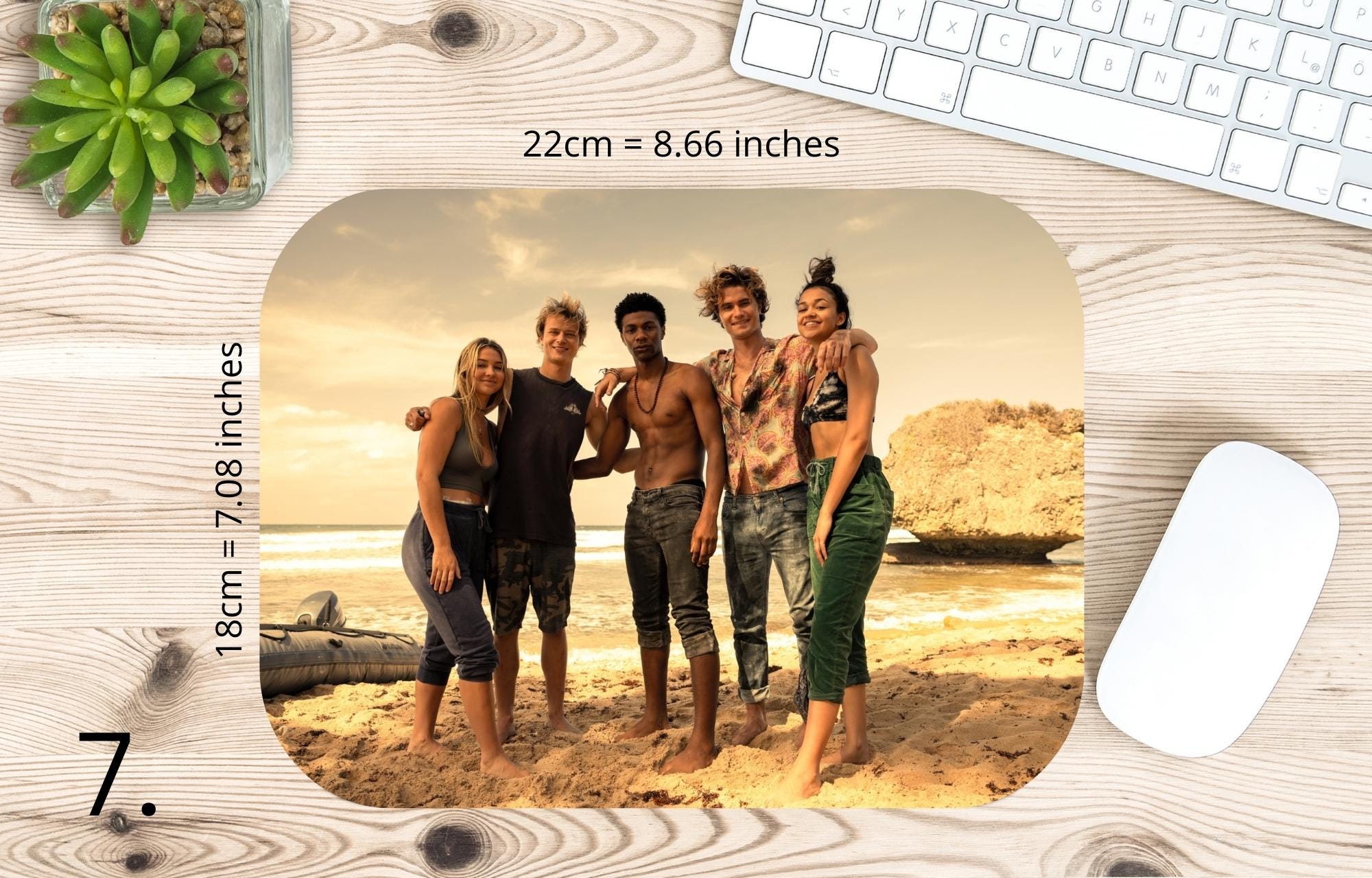 Outer banks, Sarah Cameron,John B, Kiara , JJ, Pope, OBX |  MAUSEPAD, Gaming Mouse Pad