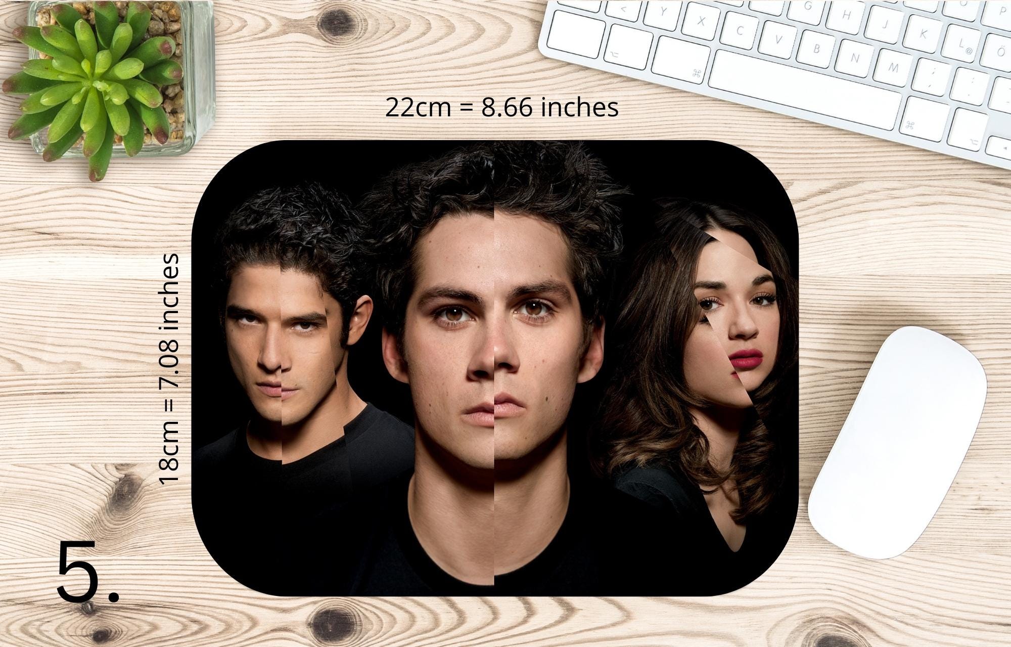 Teen Wolf, Scott, Stiles, Lydia, Alison, Stiles Stilinski, Lydia Martin, Allison Argent, Derek Hale |  MAUSEPAD, Gaming Mouse Pad