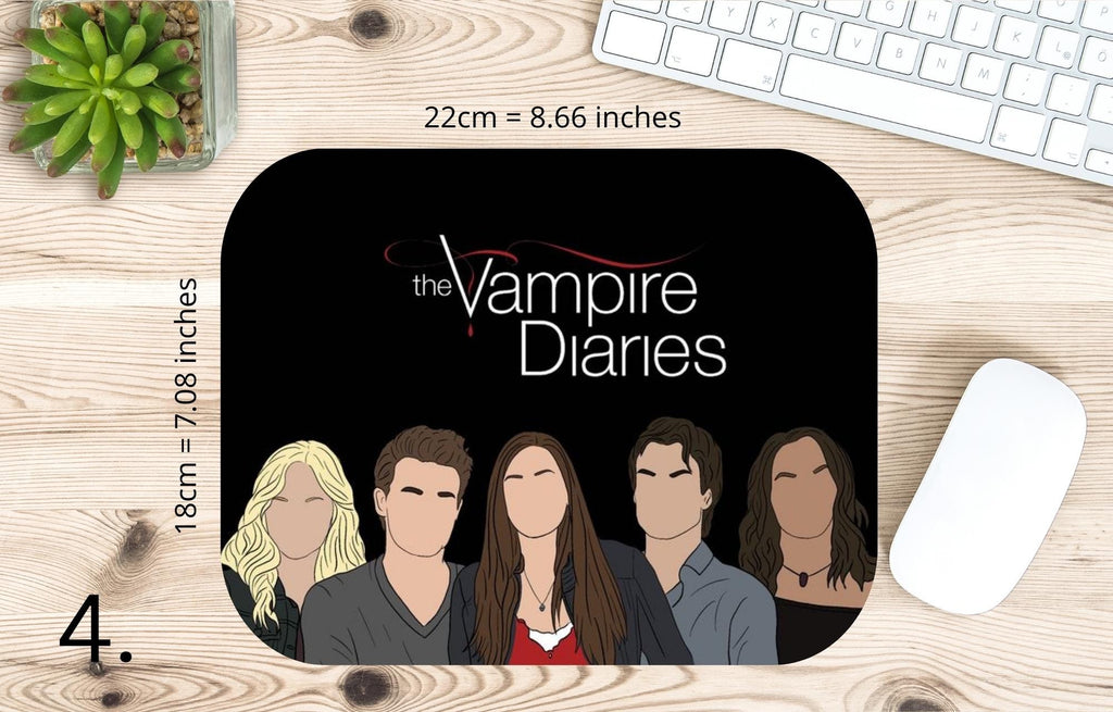 The Vampire Diaries , Damon Salvator ,Stefan Salvatore, Bonnie Bennett,Caroline Forbes, Elena Gilbert, Tyler Lockwood |  MAUSEPAD