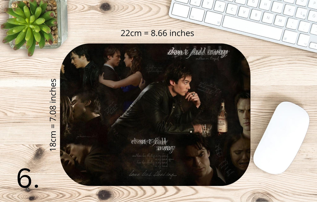 The Vampire Diaries , Damon Salvator ,Stefan Salvatore, Bonnie Bennett,Caroline Forbes, Elena Gilbert, Tyler Lockwood |  MAUSEPAD