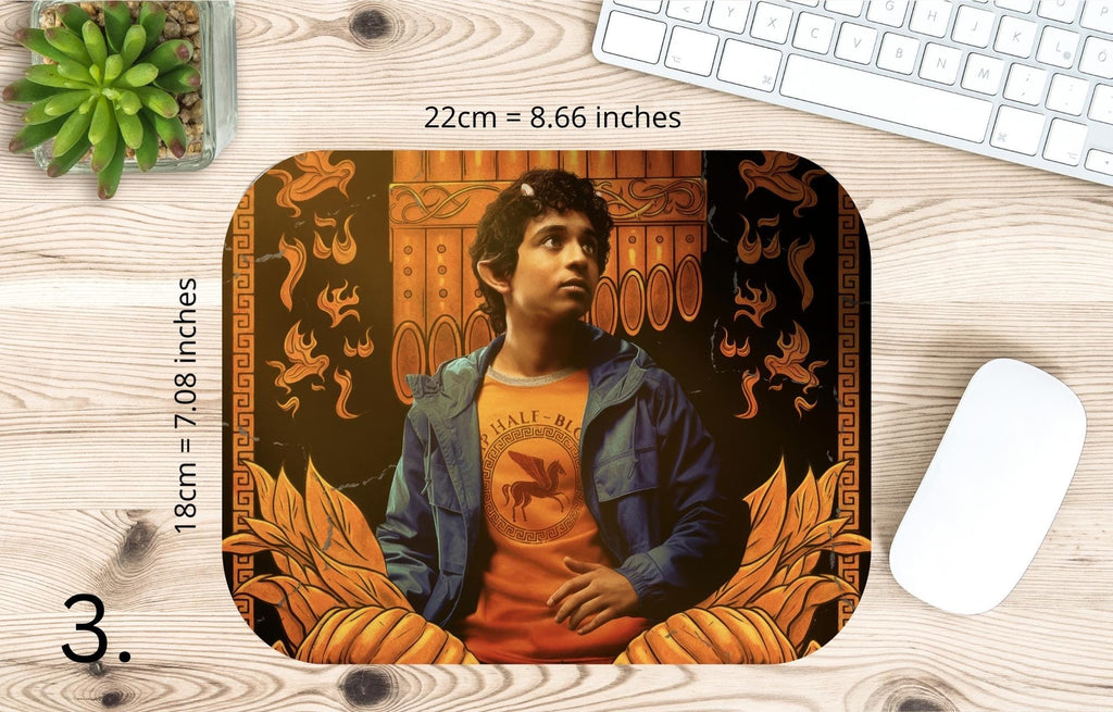 Percy Jackson and the Olympians, Grover Underwood, Annabeth Chase, Sally Jackson, Chiron |  MAUSEPAD, Gaming Mouse Pad