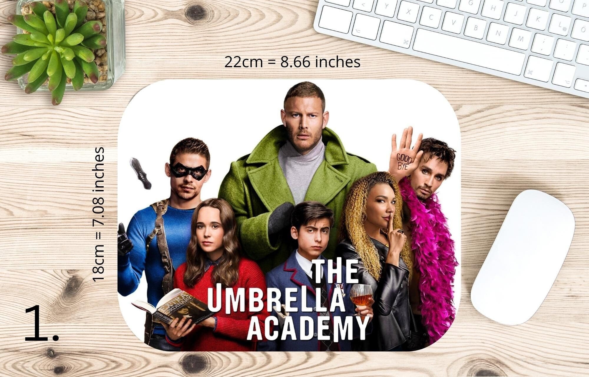 The Umbrella Academy, Academy Superhero, Number Five, Vanya Hargreeves, Luther Hargreeves, Allison, Diego, Klaus Hargreeves |  MAUSEPAD