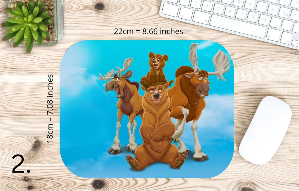 Brother Bear, Disney Pack, Koda, Kenai, Denahi, Sitka |  MAUSEPAD, Gaming Mouse Pad