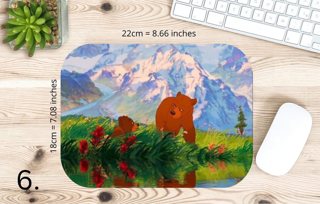 Brother Bear, Disney Pack, Koda, Kenai, Denahi, Sitka |  MAUSEPAD, Gaming Mouse Pad