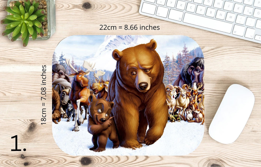 Brother Bear, Disney Pack, Koda, Kenai, Denahi, Sitka |  MAUSEPAD, Gaming Mouse Pad