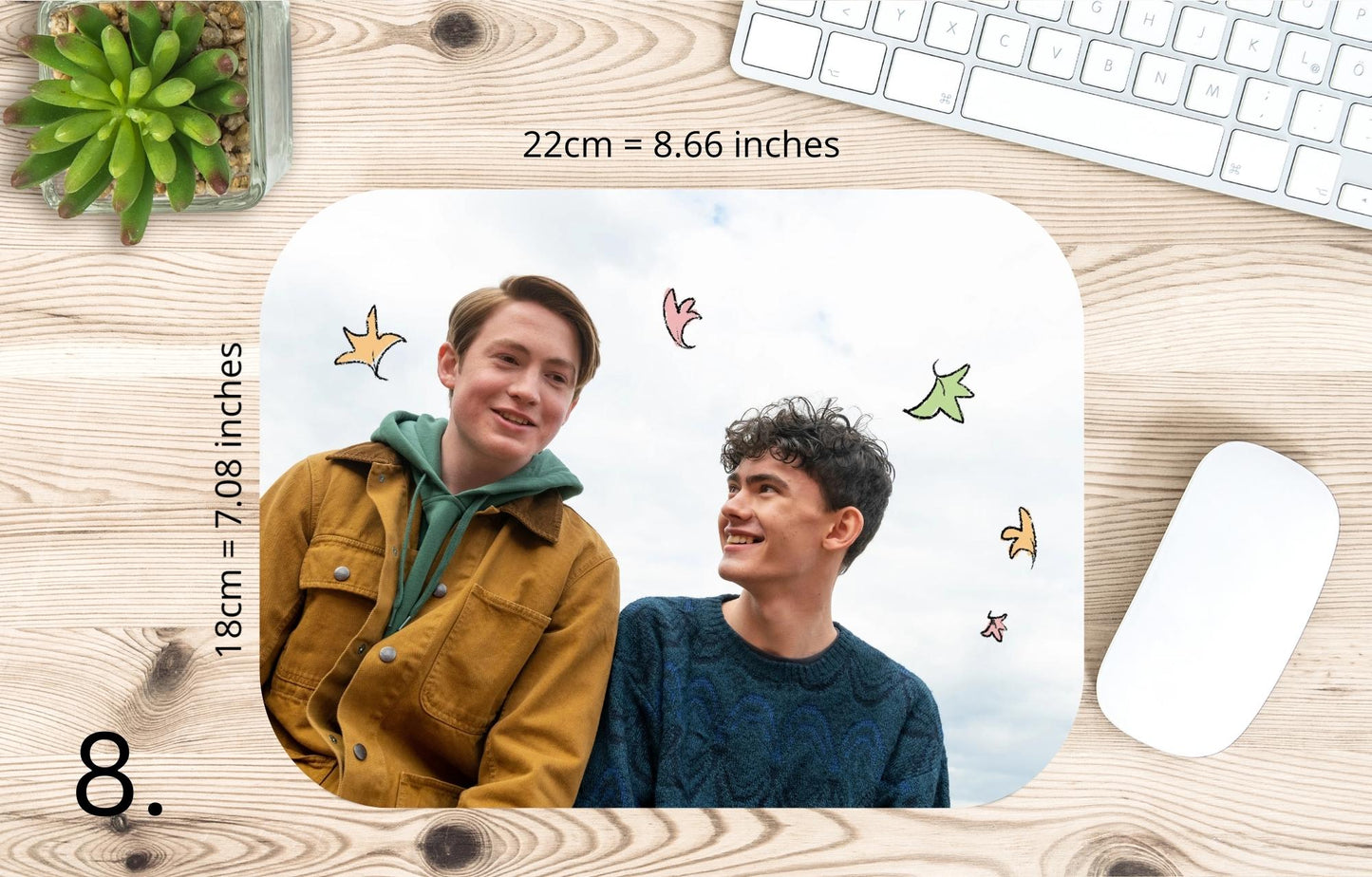 Podkładka pod mysz Heartstopper / Heartstopper – Nick i Charlie
