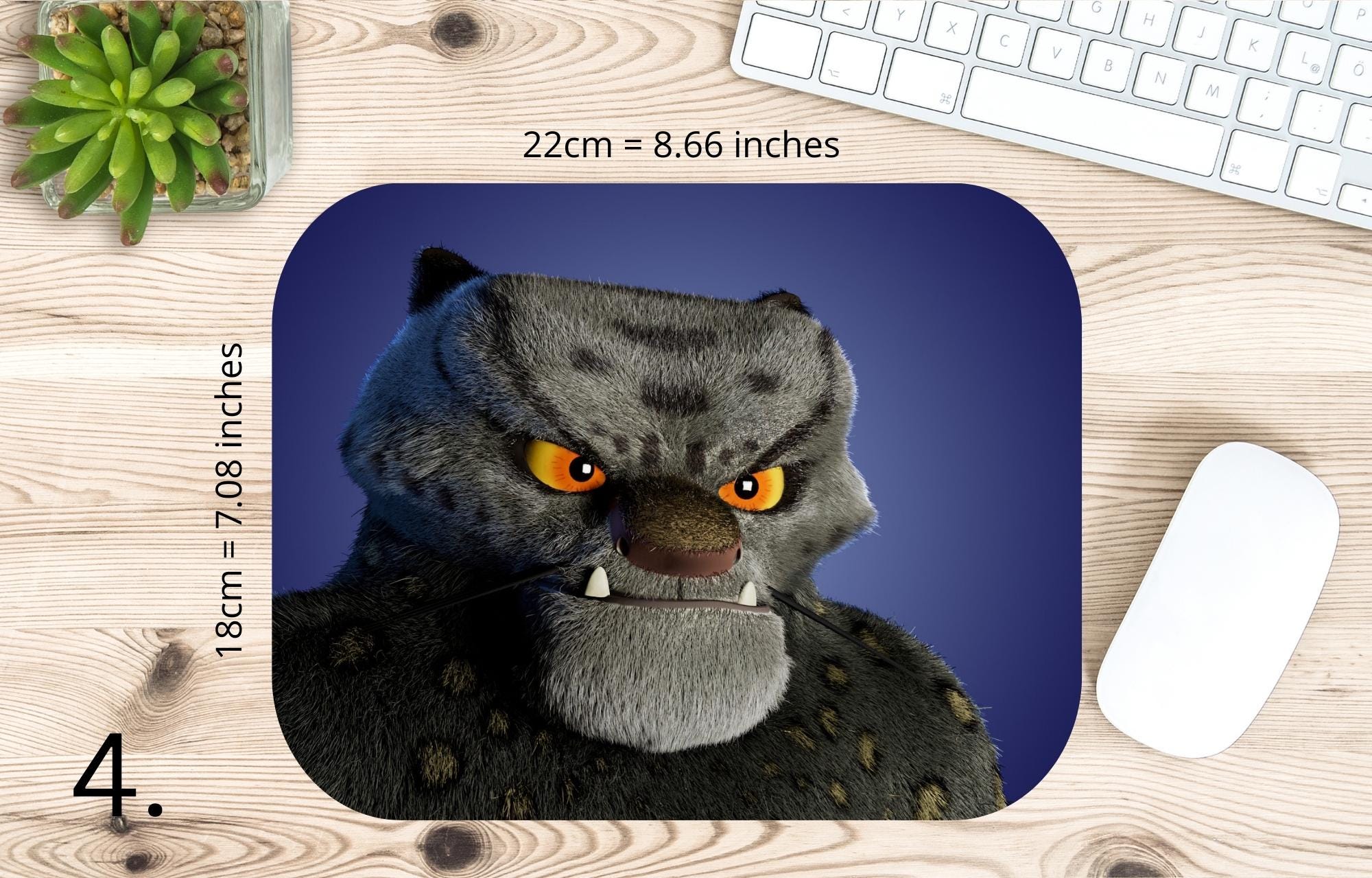 Kung fu panda, Poo, Disney Pack, Shifu, Tai Lung |  MAUSEPAD, Gaming Mouse Pad