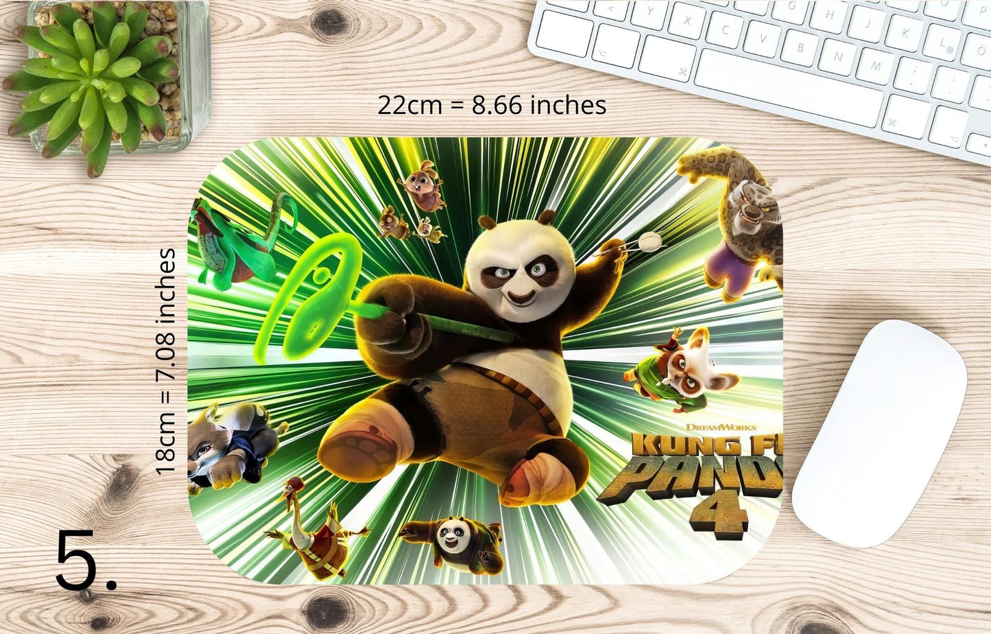 Kung Fu Panda Mousepad / Kung Fu Panda - Po and Shifu