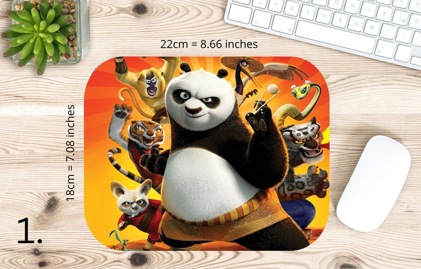 Kung Fu Panda Mousepad / Kung Fu Panda - Po and Shifu