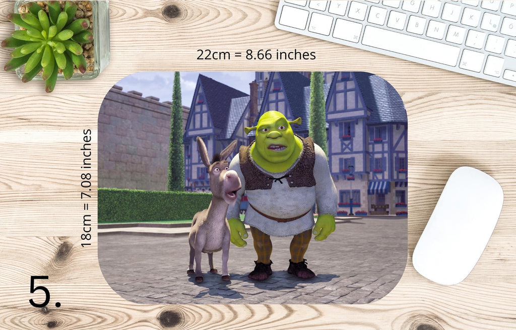 Shrek, Fiona, Donkey, Disney Pack |  MAUSEPAD, Gaming Mouse Pad