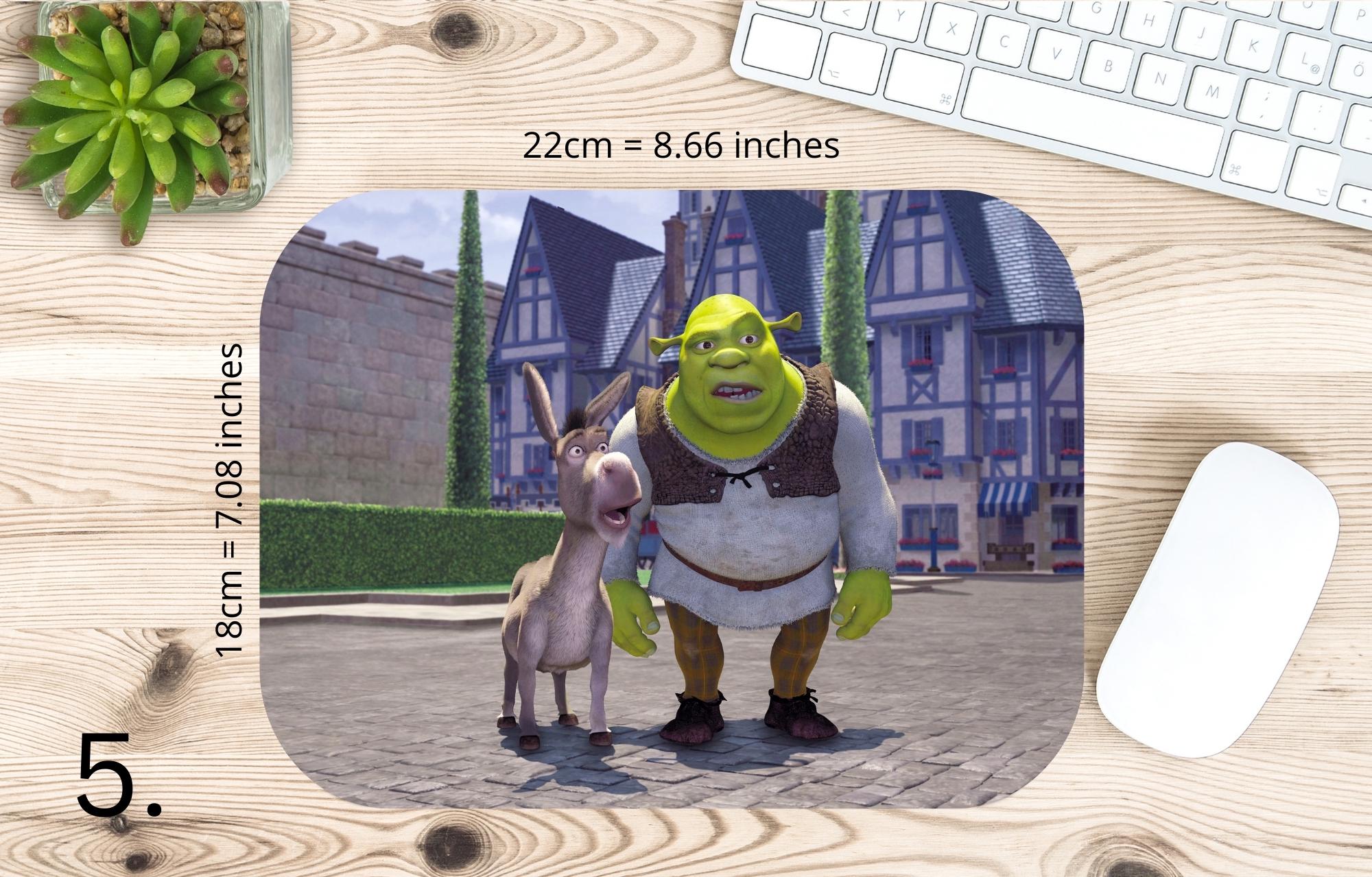 Shrek, Fiona, Donkey, Disney Pack |  MAUSEPAD, Gaming Mouse Pad