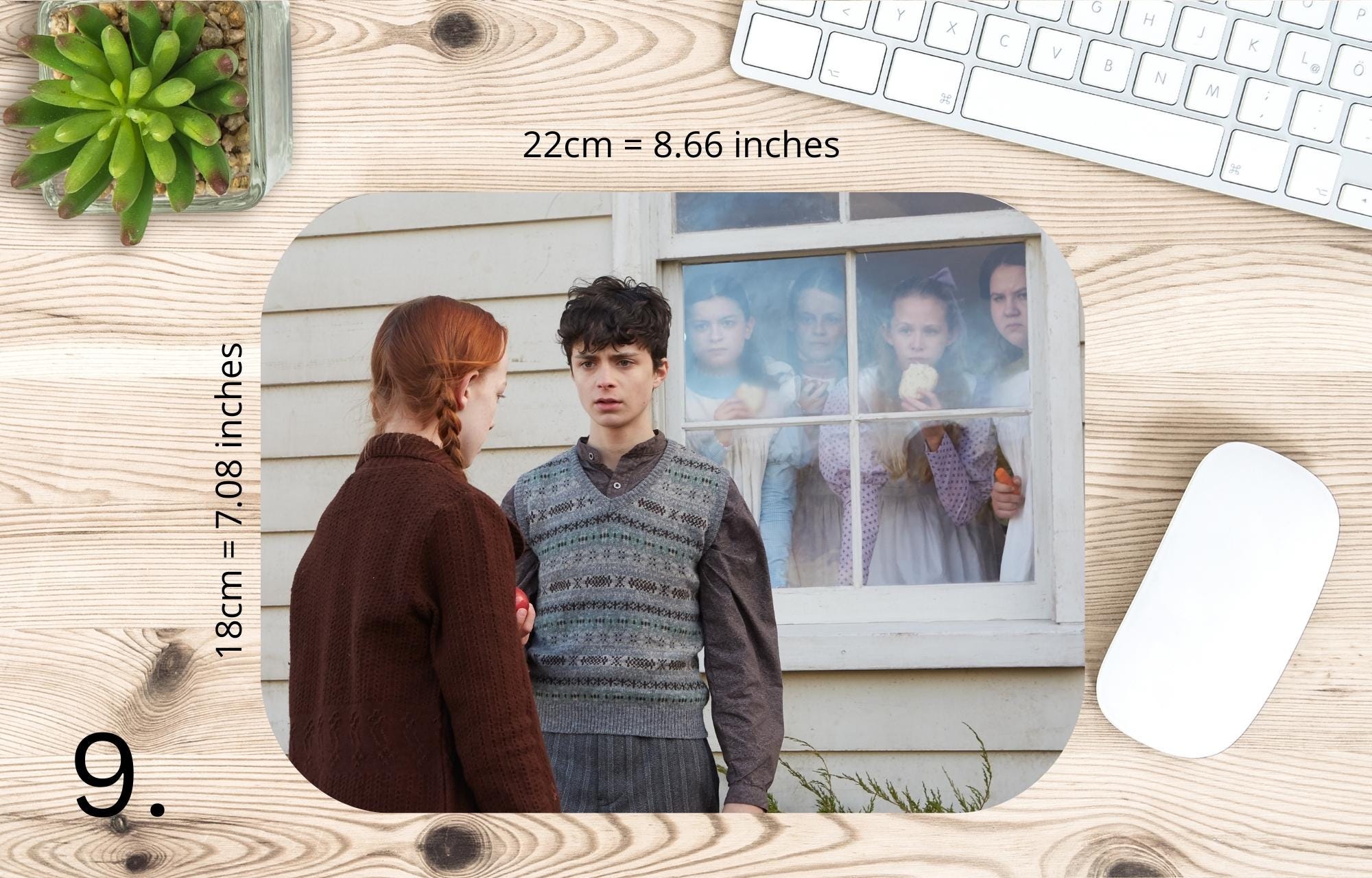 Anne with an "e", Anne Shirley, Diana Barry, Gilbert Blythe, Anna and Gilbert  |  MAUSEPAD, Gaming Mouse Pad