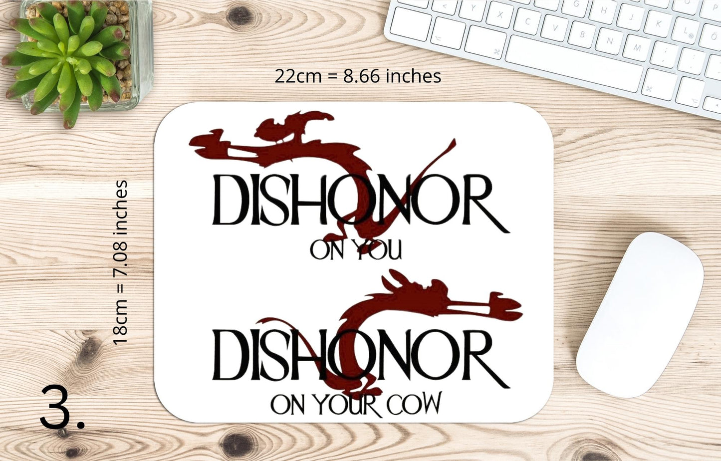 Mulan Mousepad / Mulan - Mushu and Li Shang