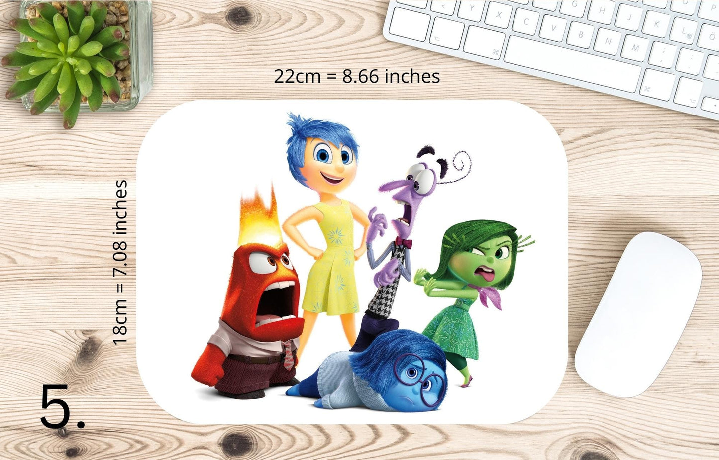 Mousepad Inside Out – Joy, Sadness, Emotions