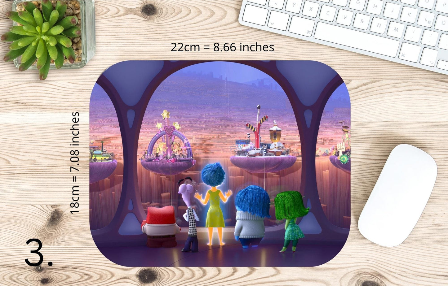 Mousepad Inside Out – Joy, Sadness, Emotions