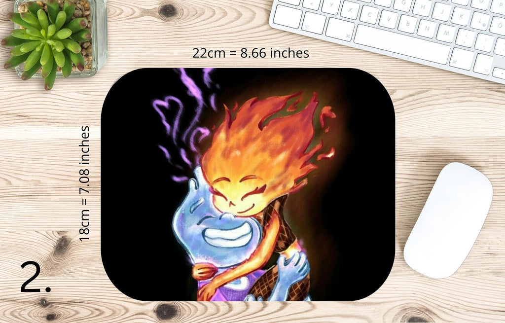 Elemental, Disney Pack, Ember Lumen, Gale, Lake |  MAUSEPAD, Gaming Mouse Pad
