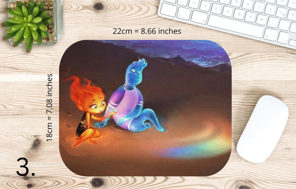 Elemental, Disney Pack, Ember Lumen, Gale, Lake |  MAUSEPAD, Gaming Mouse Pad